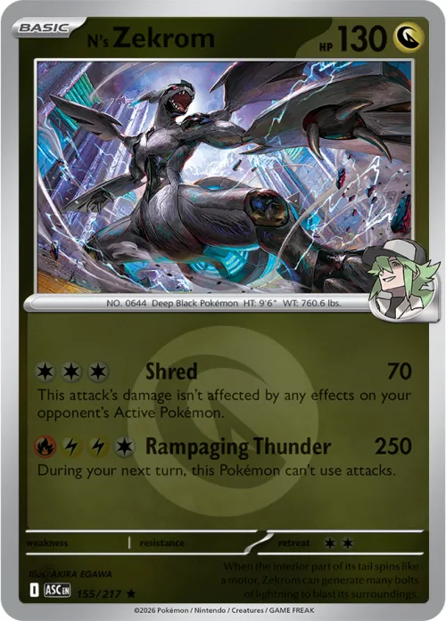 N's Zekrom - Energy Symbol Pattern
