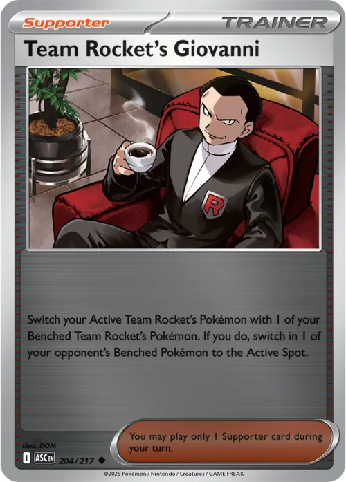Team Rocket's Giovanni - Reverse Holo