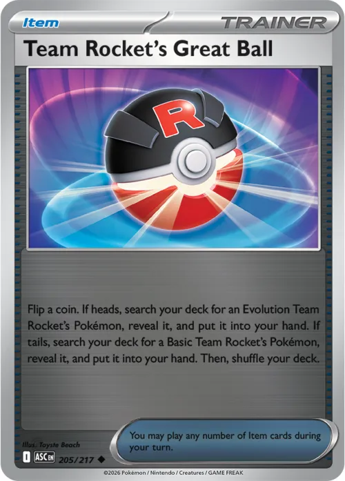 Team Rocket's Great Ball - Reverse Holo