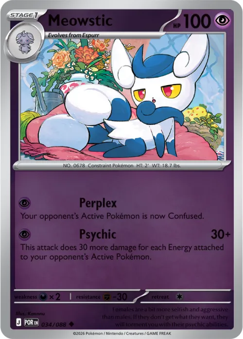 Meowstic - Reverse Holo