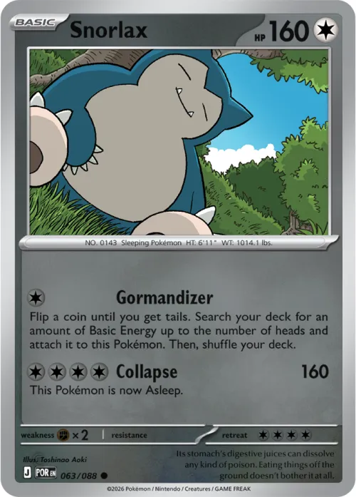 Snorlax - Reverse Holo