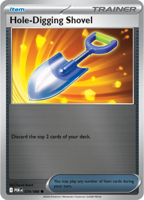 Hole-Digging Shovel - Reverse Holo