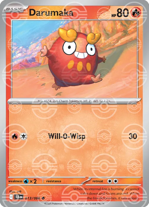 Darumaka - Poke Ball Pattern