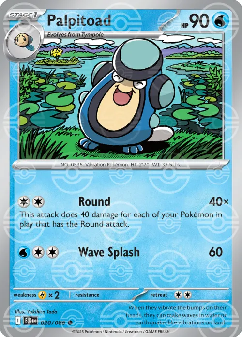 Palpitoad - Poke Ball Pattern