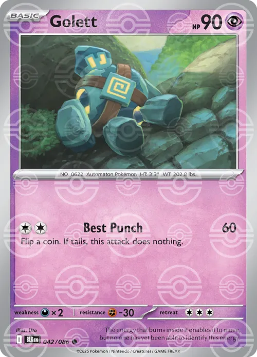 Golett - Poke Ball Pattern