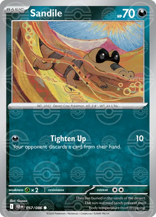 Sandile - Poke Ball Pattern