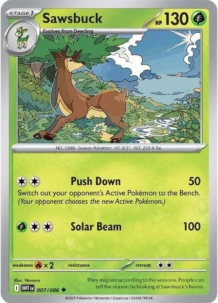 Sawsbuck - Reverse Holo
