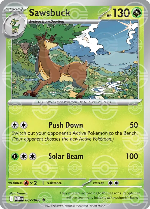 Sawsbuck - Poke Ball Pattern