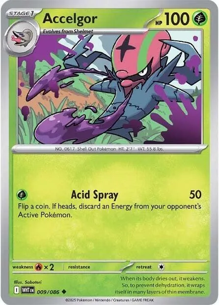 Accelgor - Reverse Holo