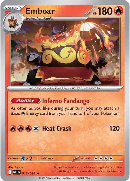 Emboar - Reverse Holo