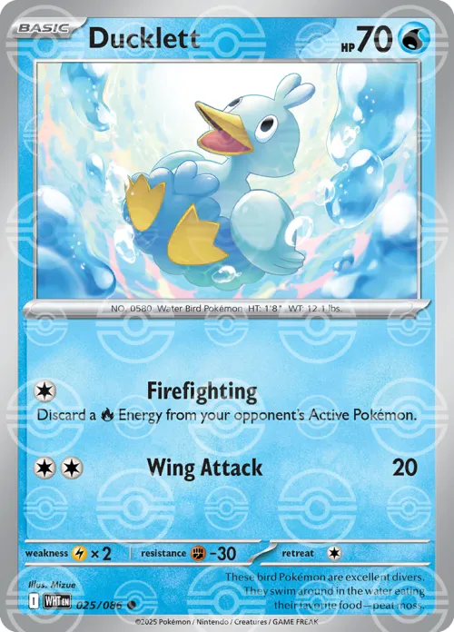 Ducklett - Poke Ball Pattern