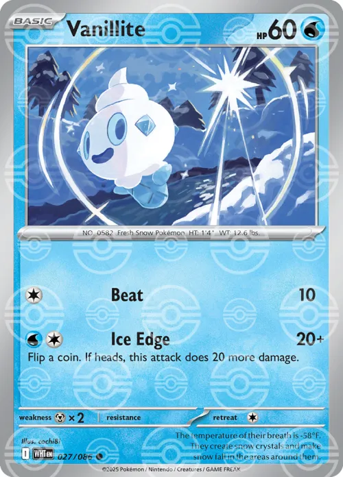 Vanillite - Poke Ball Pattern