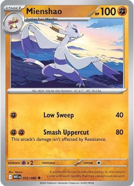 Mienshao - Reverse Holo