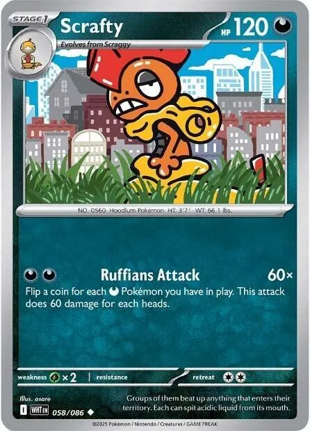 Scrafty - Reverse Holo