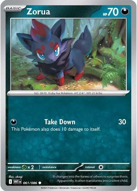 Zorua - Reverse Holo