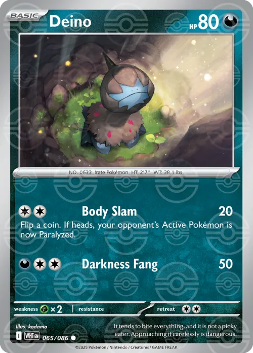 Deino - Poke Ball Pattern