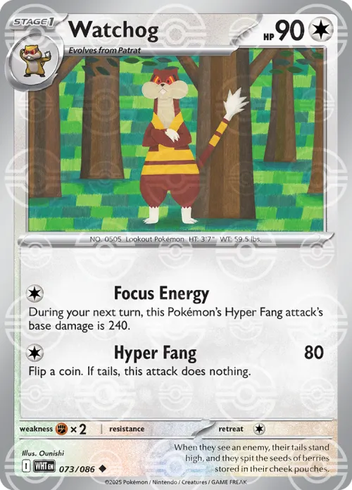 Watchog - Poke Ball Pattern