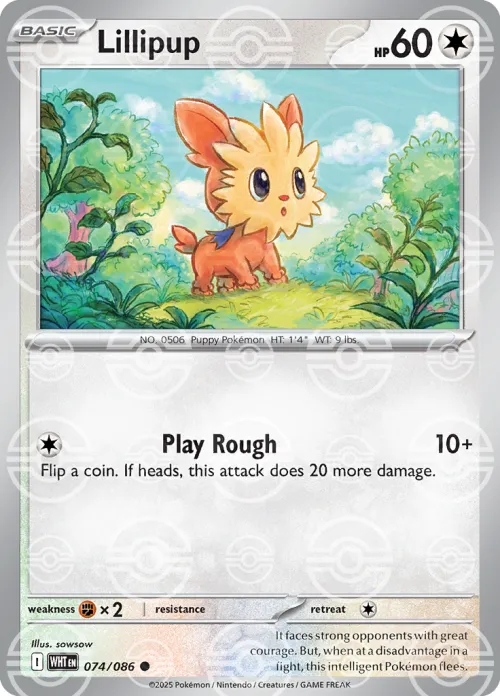 Lillipup - Poke Ball Pattern