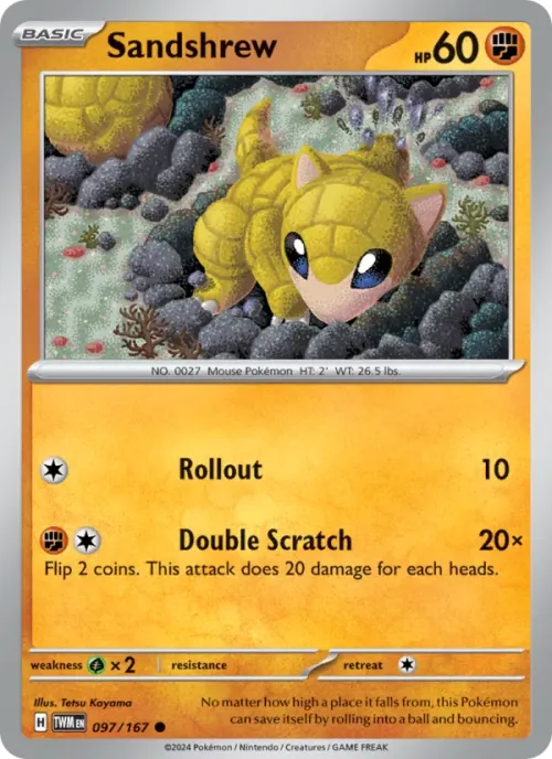 Sandshrew - Reverse Holo