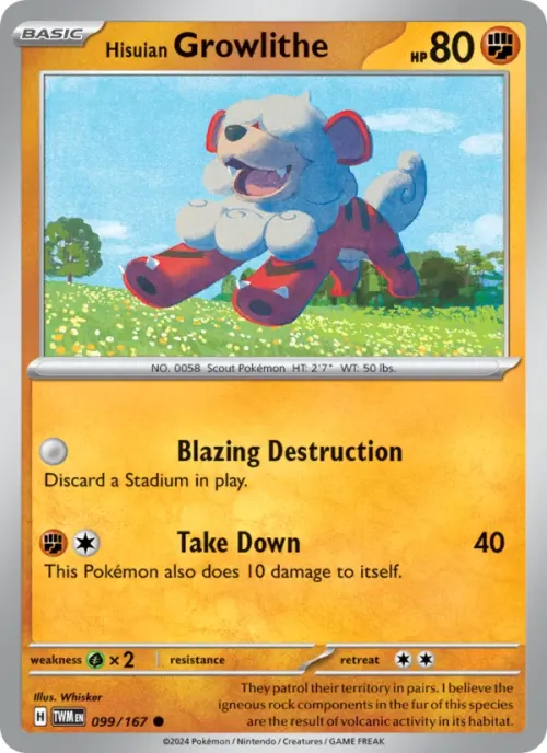 Hisuian Growlithe - Reverse Holo