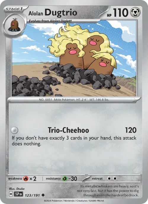 Alolan Dugtrio - Reverse Holo