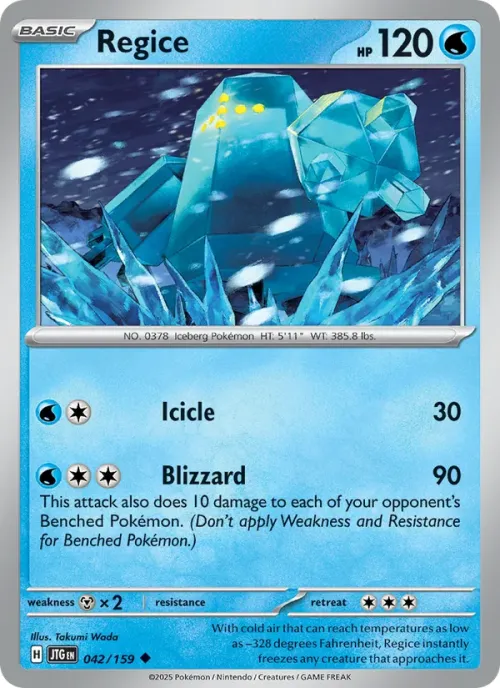 Regice - Reverse Holo