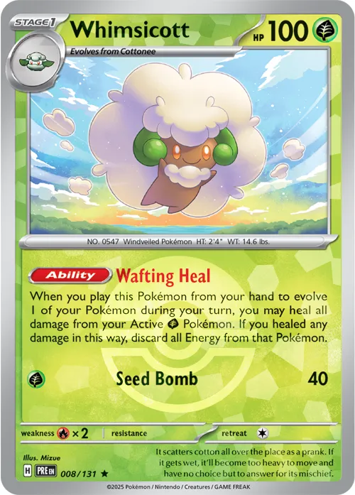 Whimsicott - Poke Ball Pattern