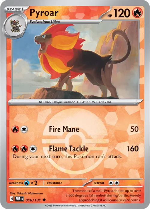 Pyroar - Poke Ball Pattern