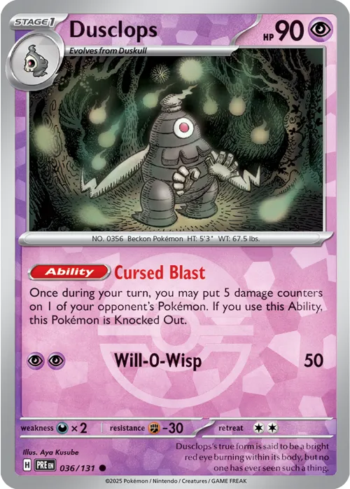 Dusclops - Poke Ball Pattern