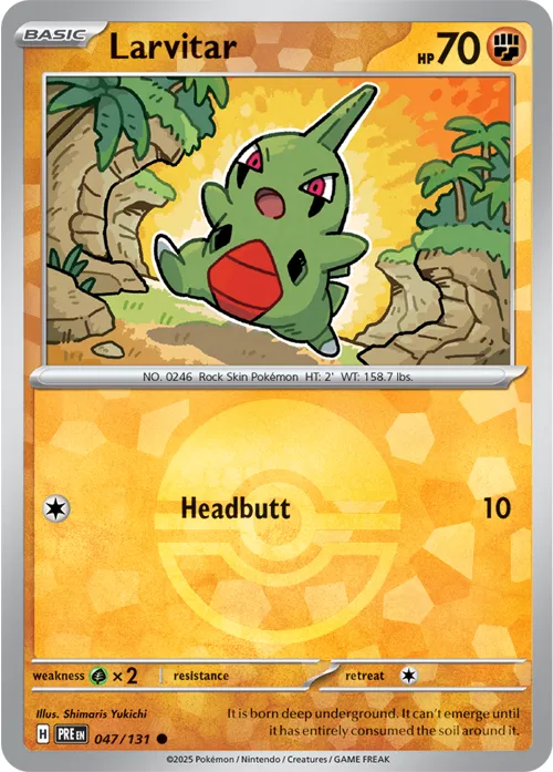 Larvitar - Poke Ball Pattern