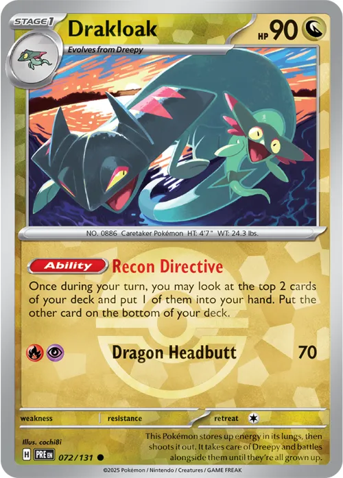 Drakloak - Poke Ball Pattern