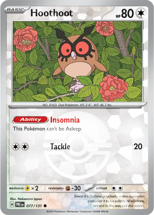 Hoothoot - Poke Ball Pattern