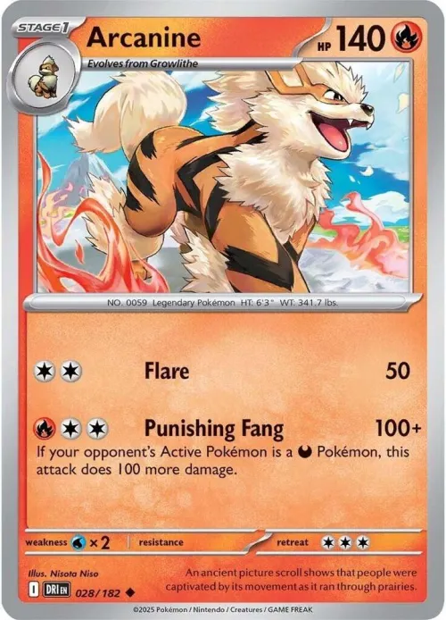Arcanine - Reverse Holo
