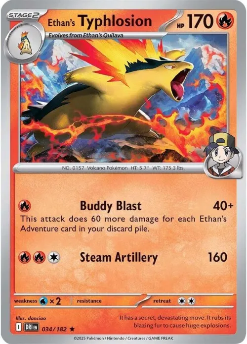 Ethan's Typhlosion - Reverse Holo