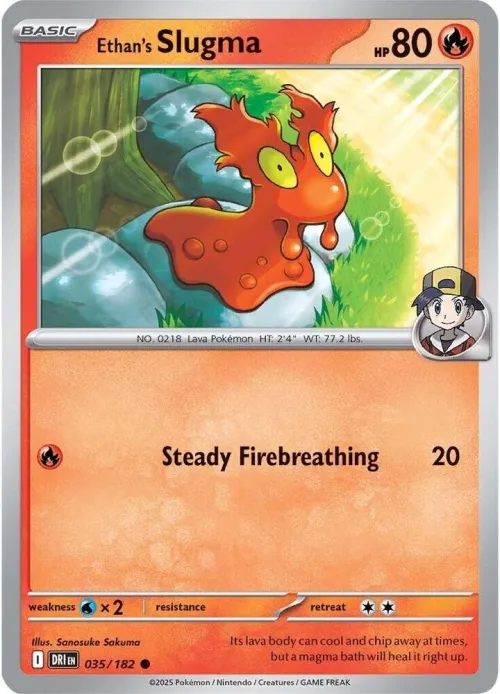 Ethan's Slugma - Reverse Holo