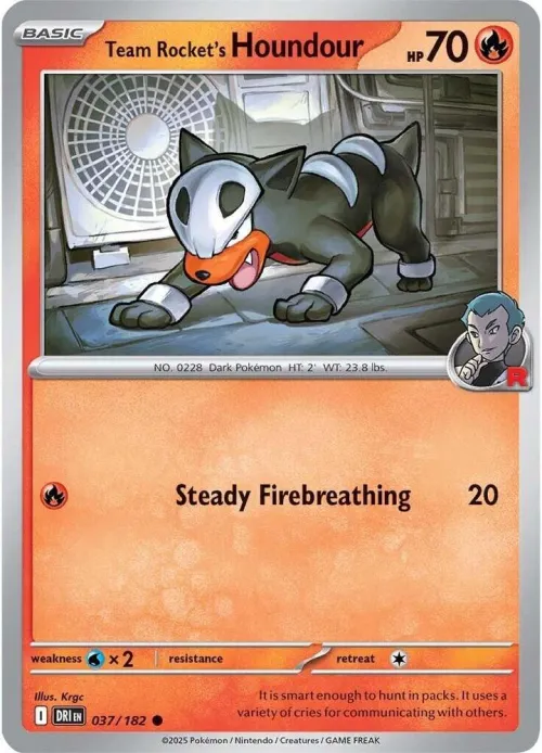 Team Rocket's Houndour - Reverse Holo