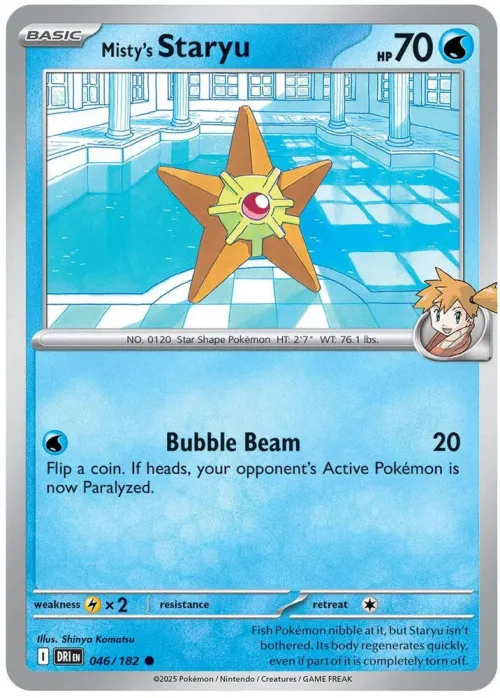 Misty's Staryu - Reverse Holo