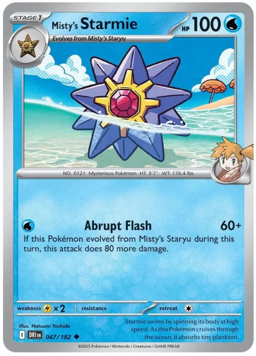Misty's Starmie - Reverse Holo