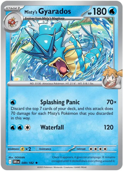 Misty's Gyarados - Reverse Holo