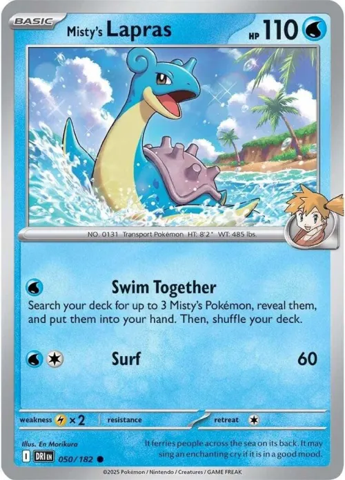 Misty's Lapras - Reverse Holo