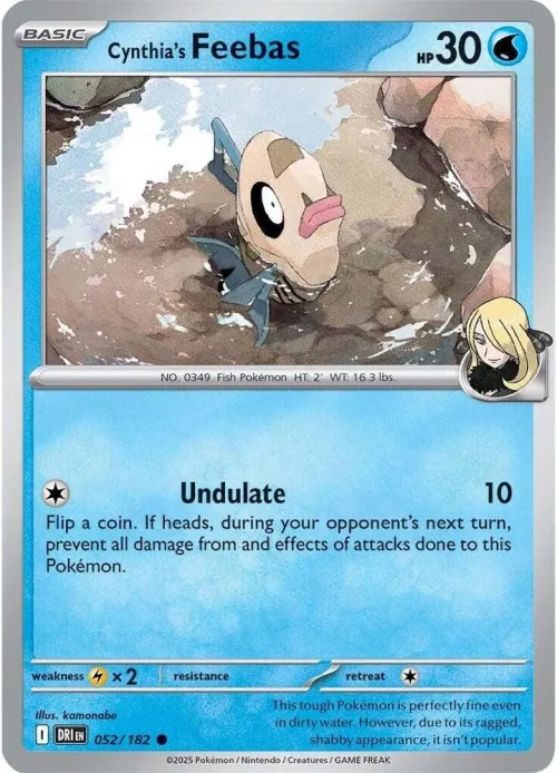 Cynthia's Feebas - Reverse Holo