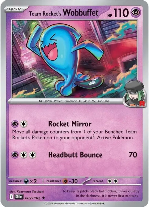Team Rocket's Wobbuffet - Reverse Holo
