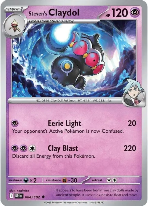 Steven's Claydol - Reverse Holo