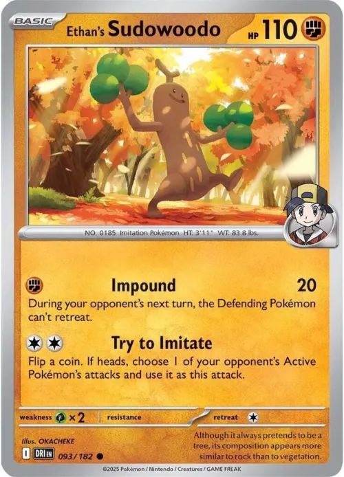 Ethan's Sudowoodo - Reverse Holo