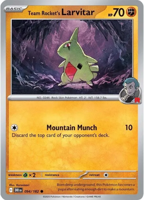 Team Rocket's Larvitar - Reverse Holo