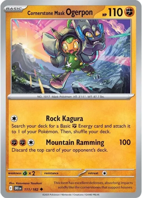 Cornerstone Mask Ogerpon - Reverse Holo