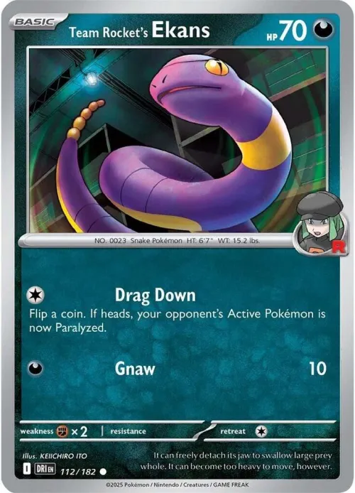 Team Rocket's Ekans - Reverse Holo