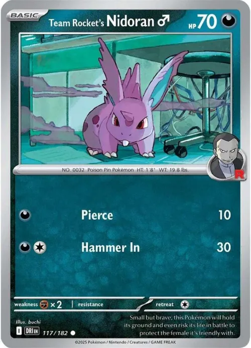 Team Rocket's Nidoran♂ - Reverse Holo