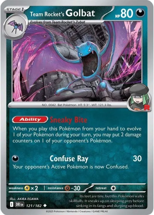 Team Rocket's Golbat - Reverse Holo