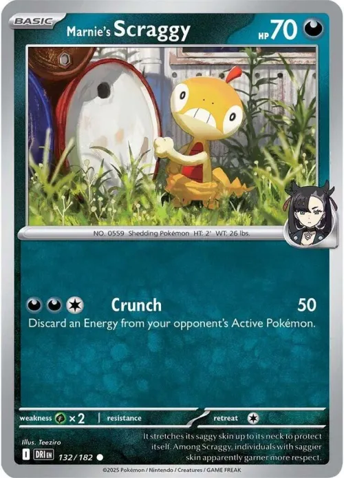 Marnie's Scraggy - Reverse Holo
